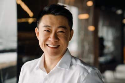 adult man smiling